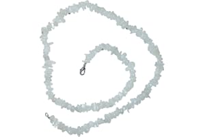 JANNI-SHOP-SPLITTER KETTEN UND ARMBÄNDER Regenbogen Mondstein Splitter Kette 45 cm/weißer Labradorit mit silberfarbenem Karabinerverschluss.(3541)