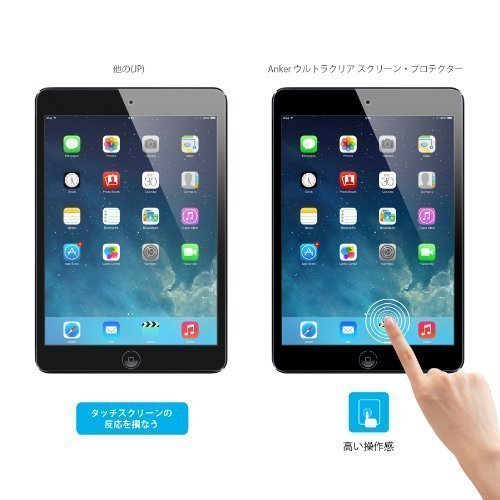 [2-Pack] Anker Clear Schutzfolie für iPad Mini 3, iPad mini mit Retina iPad mini 2, iPad mini Displayschutz Screen Protector – Klar – High Definition (HD) – Schmutzresistent - 4