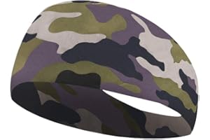 BXT Stretchy Headband, Unisex Soft Sweat Band Hair Band Head Strap Scarf Wrap Bandana for Running Fitness Yoga Cycling GYM Basketball Under Helmet Liner Sports Headwear, Quickly Dry, Ultra Slim