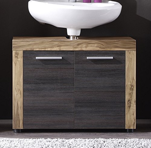 Badezimmer Waschbeckenschrank »CUNCAN231« Nussbaum satin