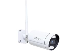 REIGY 8MP Bullet WIFI-kamera Utomhus, Kompatibel 8MP NVR | 2 160 P utomhusövervakningskamera, vattentät mörkerseende färger t