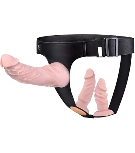 Deluxe Strap-on Doppel Dildo - Umschnall Dildo Einstellbar  Keuschheitsgürtel