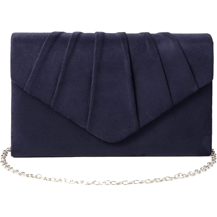 OSDUE Dames Clutch, Glitter Envelop Clutch Met Afneembare Kettingriem, Elegante Pailletten Avondtasje Voor Bruiloft Bruids Prom Cocktail Party Dames Avondtasje (Zwart Fluwelen Brood