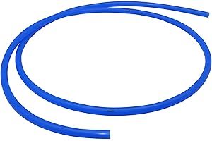 iMeistek Vacuum Silicone Tube, 4mm ID 10mm OD 3mm Wall Thickness 2M Silicone Vacuum Hose for Engine Blue