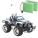 Produktbild RCC Schwarzer Jeep Buggy Monstertruck HOT Cross Country 1:16, Ferngesteuert, perfekt für Kinder, mit LED Licht und Akku + Zweitakku