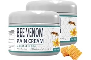 GENERIC Bee Venom Pain,Bone Healing Cream, Advanced Bee Venom Gel Joint and Bone Therapy,New Zealand Bee Venom Joint and Bone Therapy Cream, Bee Venom Ultra Strength Pain Relief Cream（2PC）