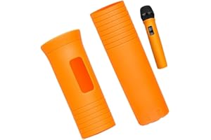 Ericetion Housse De Protection De Microphone en Silicone, Housse De Poignée De Microphone Élastique, Protection De Microphone sans, Accessoires Ktv