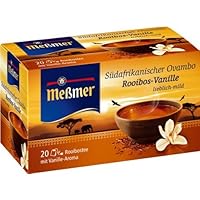 Meßmer Südafrikanischer Ovambo, Rooibos-Vanille 20 Teebeutel, 2er Pack (2 x 40 g Packung)