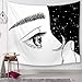 Produktbild GEBUPR Schwarz-Weiß-Serie gedruckt Mandala Tapisserie Wandbehang Wanddekoration Hippie Tapisserie Strand werfen Handtuch Yoga-Matte, A12,73x98cm