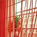Produktbild Fantasyworld Arbeiten Sie einfachen Fest Farbe Tulle Tür-Fenster-Vorhang Waschbar Drape-Panel Sheer Schal Valances Transparentes Design