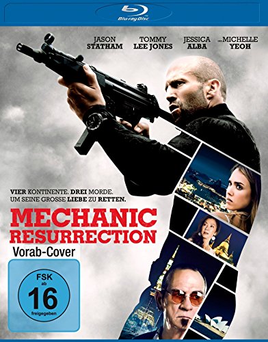 The Mechanic - Resurrection - Blu-ray - Universum Film | 2016 | 90 min | Rated FSK-16 | Jan 31, 2017 - Director: Dennis Gansel Writers: Philip Shelby, Tony Mosher Starring: Jason Statham, Jessica Alba, Tommy Lee Jones, Michelle Yeoh, Sam Hazeldine, John Cenatiempo