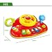 Fajiabao Birthday Gifts for Kids Electronic Steering Wheel Music Keyboard Piano with Beautiful Flashing Lights Musical Learning Toy for Baby Gift