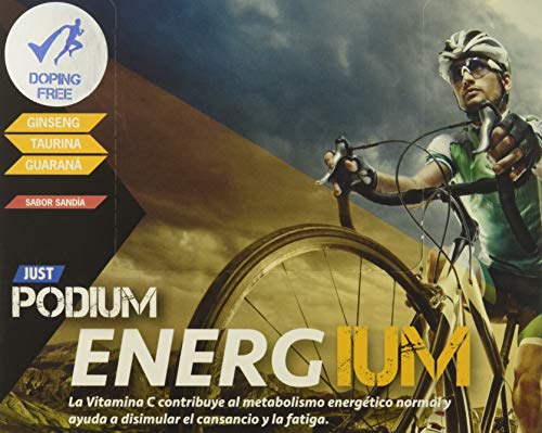 Energium de Just Podium | Ginseng + Vitamina C + Guaraná + 100% natural | sabor sandía