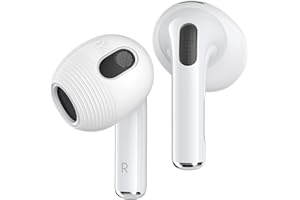 Gcioii Ohrpolster für AirPods 3 Silikon 3 Paare Earbuds eartips Anti-Rutsch Sport Ohrhörer Abdeckungen【in den Ladekoffer Passen】 Kompatibel mit Apple AirPods 3rd Generation (Transparent)
