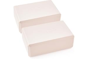 Myga Yoga Blocks - Pair of High Density Foam Bricks for Yoga, Pilates and Fitness for Balance, Support & Flexibility - Non Slip, Lightweight & Durable Foam Blocks for Home, Gym & Travel