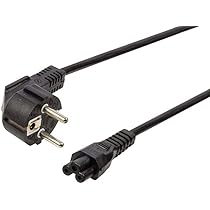 Cavo Di Alimentazione Da 1,8 M Con Quadrifoglio C5 A 3 Pin Per Il Regno Unito Nero~p29284158