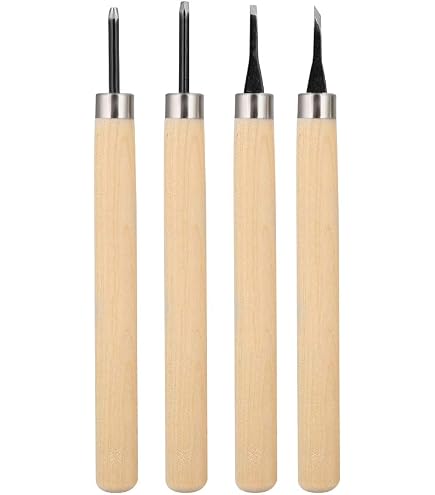 Artisanat Découper Couteau, 1.5mm 50# Carbone Acier Petit Triangle Lame Bois Poign E Hobby Bricolage Gravure Main Outils Electroless Noircissement