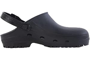 REPOSA Max - Sabot Femme et Homme Léger, Antichoc en Caoutchouc, Sabot Femme Medical Infirmiere Unisex, Anatomique, Sangle Rabattable - Chaussure Medicale et Sanitaire avec SRC Semelle Antidérapante