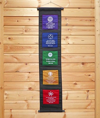 Chakra DALAI LAMA Wall Hanging Scroll Flag Hand Made Banner.....