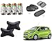 Auto Pearl Premium Quality Car Accessories Combo of Car Tyre Air Alert Valve Cap Set of 4 Pcs. & Black Designer Car Neck Rest Set of 2 Pcs. & Premium Quality Car Auto Window Side Chipkoo Sunshade Curtains Black Set of 5 Pcs. For Chevrolet Beat Type-2 RS.987.00