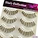Vivi's Collection 5 Pairs V139 Natural Eyelashes Black False Eye Lashes