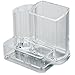 AcryliCase Clear Acrylic Makeup Organizer, Arranges Makeup Brushes And Cosmetics, 3 Compartment Storage Display Holder