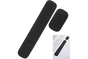 JMIATRY 2 Stück Tastatur Handballenauflage, Handballenauflage Kissen, Rutschfeste Handballenauflage für Büro, Computer, Laptop, Gaming, Tippen