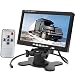 Produktbild HUACANG DC 12V-24V 17,8 cm HD 800x480 TFT Farb-LCD-Rückfahr-Monitor mit Fernbedienung für Rückfahrkamera, CCTV-Kamera, DVD-Player