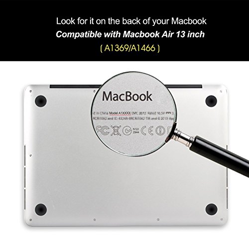 iDOO MacBook Schutzhülle / Hard Case Cover Laptop Hülle [Für MacBook Air 13 Zoll: A1369/A1466] – matt, Neon Grün - 6