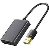 Coverzone USB 3.0&rsquo;dan HDMI&rsquo;a D&ouml;n&uuml;şt&uuml;r&uuml;c&uuml; Adapt&ouml;r &ndash; 1080P Full HD, Y&uuml;ksek Hızlı 5Gbps Veri Aktarımı, Aynalama &amp; Genişletme Mod