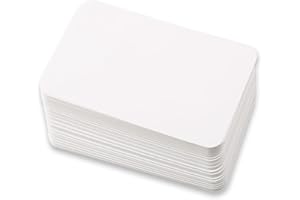 Luckious 100 Sheets DIY Doodle Hand-Painted Cards - Blank English Word Cards with Kraft Paper, Mini Note Cards, and Postcards(9 * 5.4CM), White