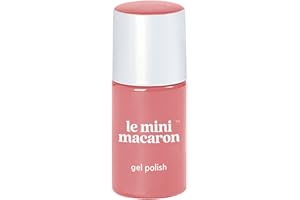 Le Mini Macaron - Vernis Semi-Permanent Rose Buttercream - Vernis 3 en 1, Base Coat, Top Coat et Couleur - Séchage LED - Application Facile et Rapide - Couleur Rose Poudré, Flacon 8.5ml