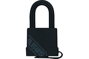 ABUS 539718 Mosiężna Kłódka Zamykana na Klucz Czarna 3,6 x 1,85 x 6,5 cm