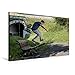 Produktbild Calvendo Premium Textil-Leinwand 75 cm x 50 cm Quer Robert S. - Kickflip Backside Tailslide | Wandbild, Bild auf Keilrahmen, Fertigbild auf Echter Leinwand, Leinwanddruck Sport Sport