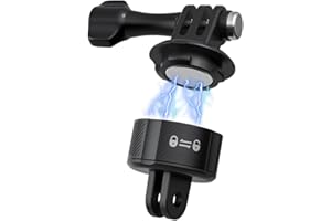 SUREWO Mocowanie bazowe do GoPro, magnetyczny adapter do montażu na statywie, kompatybilny z GoPro Hero 12, 11, 10, 9, 8, 7, 6, 5, czarny, DJI Osmo Action 4/3, Crosstour/Campark/AkASO i więcej