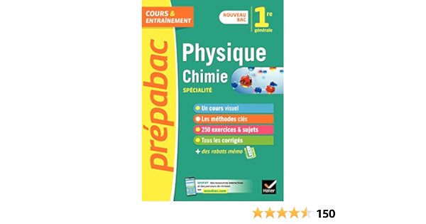 Physique Chimie 1re Generale Specialite Prepabac Nouveau Programme De Premiere 2020 2021 Cours Et Entrainement Ebook Carrasco Joel Chauvin Alexandra Cormerais Gaelle Landel Christophe Langlois Eric Amazon Fr
