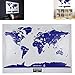 Produktbild DBPOWER® Reise Leben Erforschen Scratch Poster Scratch-Weltkarte - Star Edition Mit Gluehen
