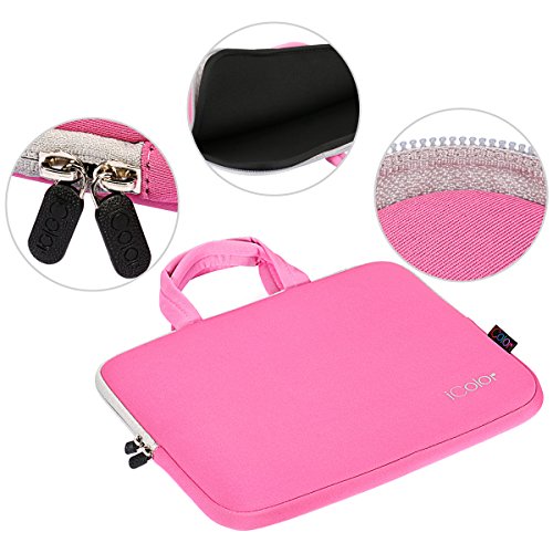 iColor Netbook- und iPad- Tasche Notebooktasche Laptoptasche Schutzhülle für Größe 9,7 10 10,2 Zoll) mit Tragegriff - 3