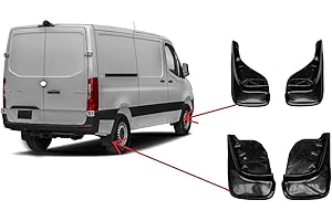 Arix 4x Schmutzfänger Schmutzschutz Schwarz für Fiat Ducato (Vorne+Hinten, Links+Rechts) bis 2016