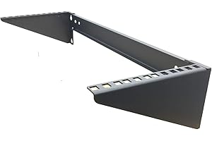 Mofangtech Estante Vertical Simple Plegable de 4U de 19 Pulgadas de Acero Laminado en frío para Montaje en Pared y Red Euipment Rack Que Incluye Hardware para Montaje (4U100)