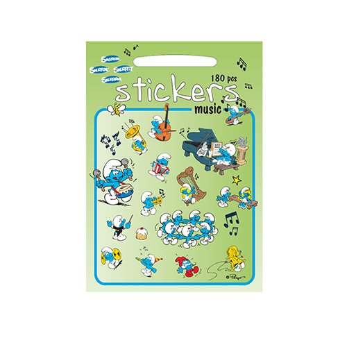 Los Pitufos - Stickers Música (Barbo Toys 8001) (APPRENTISSAGE)