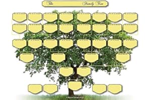 MY HISTORY Family Tree Ancestor Chart - 5 Generations Pack of 5