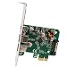 Produktbild SYBA SD-PEX20199 VLI Chipset PCI-Express 2.0 x1 3-Port USB 3.1 Gen 1 Karte mit Low-Profile-Halterung, Weiß