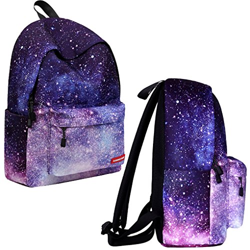 ACMEDE Sac à dos Galaxy Avec Trousse Multi-fonction - Mezzanine Pour Ordinateur Portable - Sac à dos Scolaire Voyage Loisir - Cartable College Pour Enfant Ado
