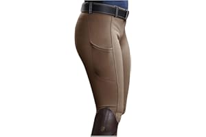 IQYU Reithose FüR Frauen, Reitleggings Damen High Waist Sporthose Vollbesatz Damenreithose Lang Reitsporthose Sport Leggins Stretch-Hose Reithosen -Sportreithose Outdoor-Hosen -Sportreithose