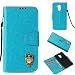 Produktbild Huawei P9 Lite Smart/Honor 6C Hülle, Huawei P9 Lite Smart Handyhüle, Alfort Prämie PU Leder Schutzhülle Lederhülle für Honor 6C Tasche Wallet Flip Case Cover mit Karten Steckplatz (Himmelblau)
