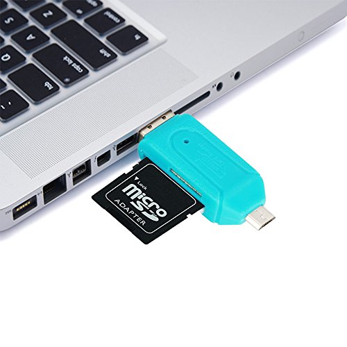 Waylee Universal-2 in 1 Mikro-USB 2.0 OTG-Adapter Sd TF Flash-Speicher-Handy-PC-Card-Reader für Android Handys Samsung - 4