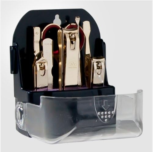 Three Seven 777 [TS-095G] 8PCS Stainless Manicure Pedicure Cutter Nail Clipper Kit Set Tool Grooming Nipper