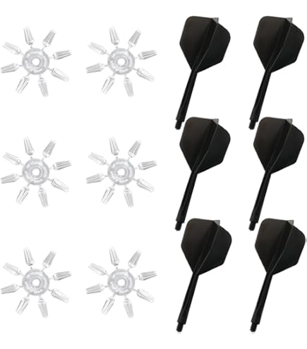 Set 6 Pezzi Alette E Alberi Per Freccette - Professionali, Anti-Rottura