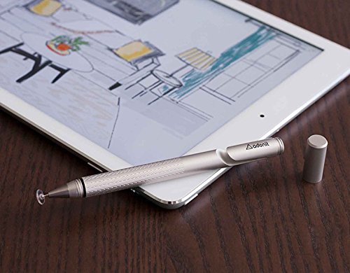 Adonit Jot Pro 2.0 Metall Stylus für Apple iPad/iPhone/Tablet inkl. Dampening/Clip/Precision Disc silber - 5